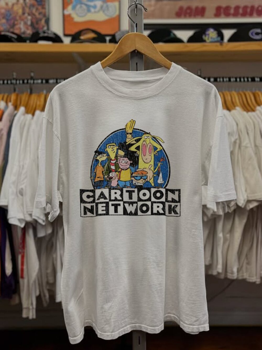 90s Cartoon Network Promo  White Tee